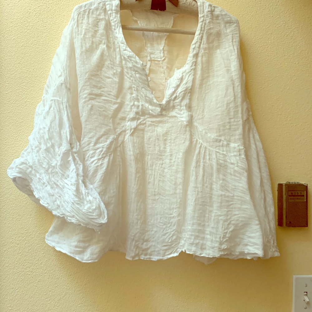 Linen blouse one size fits all